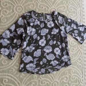 NWOT Papermoon Olive Green Bell Sleeve Blouse